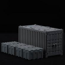 Load image into Gallery viewer, MOC Military Container Blocks Bricks Box for Boys WW2 War Base Technical Building Bricks Creative DIY Juguete Bloques Brinquedos
