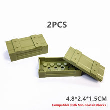 Load image into Gallery viewer, MOC Military Container Blocks Bricks Box for Boys WW2 War Base Technical Building Bricks Creative DIY Juguete Bloques Brinquedos
