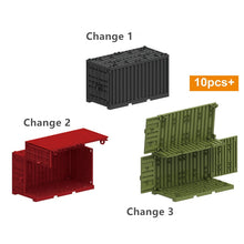Load image into Gallery viewer, MOC Military Container Blocks Bricks Box for Boys WW2 War Base Technical Building Bricks Creative DIY Juguete Bloques Brinquedos

