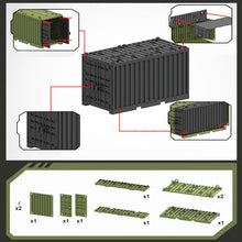 Load image into Gallery viewer, MOC Military Container Blocks Bricks Box for Boys WW2 War Base Technical Building Bricks Creative DIY Juguete Bloques Brinquedos
