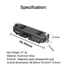 Load image into Gallery viewer, Magnetic Quick Release Adapter Mount Brackets Action Camera Accessory For Insta360 GO 3 Thumb Camera Durable Construction
