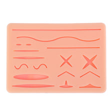 Load image into Gallery viewer, Medical Practice Traumatic Simulation Wounds  Training Teaching Model Reusable Surgical Suture Kit Pad Silicone Fake Skin Suture
