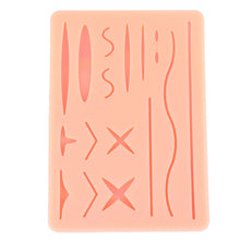 Load image into Gallery viewer, Medical Practice Traumatic Simulation Wounds  Training Teaching Model Reusable Surgical Suture Kit Pad Silicone Fake Skin Suture
