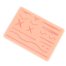 Load image into Gallery viewer, Medical Practice Traumatic Simulation Wounds  Training Teaching Model Reusable Surgical Suture Kit Pad Silicone Fake Skin Suture
