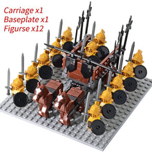 Load image into Gallery viewer, Medieval Knights mini Action Figures Building Blocks Roman Chariot Carriage Soldier War Horse Bricks Toys for Children Gift
