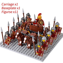 Load image into Gallery viewer, Medieval Knights mini Action Figures Building Blocks Roman Chariot Carriage Soldier War Horse Bricks Toys for Children Gift
