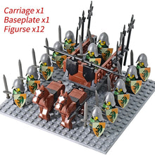 Load image into Gallery viewer, Medieval Knights mini Action Figures Building Blocks Roman Chariot Carriage Soldier War Horse Bricks Toys for Children Gift
