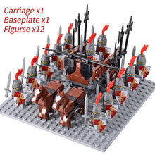 Load image into Gallery viewer, Medieval Knights mini Action Figures Building Blocks Roman Chariot Carriage Soldier War Horse Bricks Toys for Children Gift
