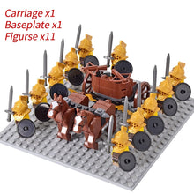 Load image into Gallery viewer, Medieval Knights mini Action Figures Building Blocks Roman Chariot Carriage Soldier War Horse Bricks Toys for Children Gift

