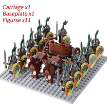 Load image into Gallery viewer, Medieval Knights mini Action Figures Building Blocks Roman Chariot Carriage Soldier War Horse Bricks Toys for Children Gift
