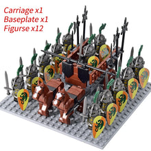 Load image into Gallery viewer, Medieval Knights mini Action Figures Building Blocks Roman Chariot Carriage Soldier War Horse Bricks Toys for Children Gift
