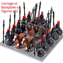 Load image into Gallery viewer, Medieval Knights mini Action Figures Building Blocks Roman Chariot Carriage Soldier War Horse Bricks Toys for Children Gift
