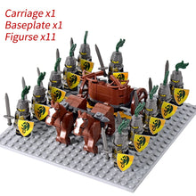 Load image into Gallery viewer, Medieval Knights mini Action Figures Building Blocks Roman Chariot Carriage Soldier War Horse Bricks Toys for Children Gift
