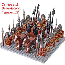 Load image into Gallery viewer, Medieval Knights mini Action Figures Building Blocks Roman Chariot Carriage Soldier War Horse Bricks Toys for Children Gift
