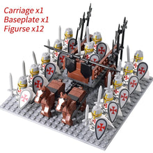 Load image into Gallery viewer, Medieval Knights mini Action Figures Building Blocks Roman Chariot Carriage Soldier War Horse Bricks Toys for Children Gift
