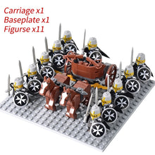Load image into Gallery viewer, Medieval Knights mini Action Figures Building Blocks Roman Chariot Carriage Soldier War Horse Bricks Toys for Children Gift
