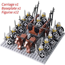 Load image into Gallery viewer, Medieval Knights mini Action Figures Building Blocks Roman Chariot Carriage Soldier War Horse Bricks Toys for Children Gift
