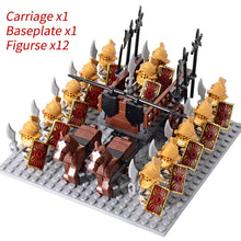 Load image into Gallery viewer, Medieval Knights mini Action Figures Building Blocks Roman Chariot Carriage Soldier War Horse Bricks Toys for Children Gift
