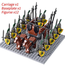 Load image into Gallery viewer, Medieval Knights mini Action Figures Building Blocks Roman Chariot Carriage Soldier War Horse Bricks Toys for Children Gift
