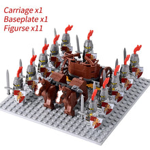 Load image into Gallery viewer, Medieval Knights mini Action Figures Building Blocks Roman Chariot Carriage Soldier War Horse Bricks Toys for Children Gift
