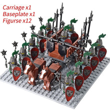 Load image into Gallery viewer, Medieval Knights mini Action Figures Building Blocks Roman Chariot Carriage Soldier War Horse Bricks Toys for Children Gift
