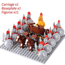 Load image into Gallery viewer, Medieval Knights mini Action Figures Building Blocks Roman Chariot Carriage Soldier War Horse Bricks Toys for Children Gift
