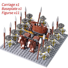 Load image into Gallery viewer, Medieval Knights mini Action Figures Building Blocks Roman Chariot Carriage Soldier War Horse Bricks Toys for Children Gift
