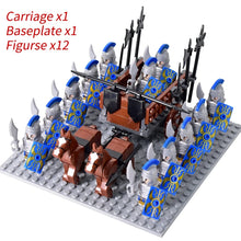 Load image into Gallery viewer, Medieval Knights mini Action Figures Building Blocks Roman Chariot Carriage Soldier War Horse Bricks Toys for Children Gift
