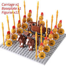 Load image into Gallery viewer, Medieval Knights mini Action Figures Building Blocks Roman Chariot Carriage Soldier War Horse Bricks Toys for Children Gift
