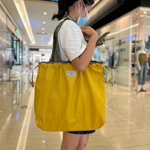 Load image into Gallery viewer, Medium Drawstring Bag Reusable Eco-friendly Tote Foldable Shopping Bag Travel Shoulder Bag Ladies Storage Bag
