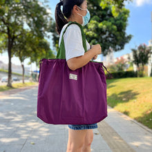 Load image into Gallery viewer, Medium Drawstring Bag Reusable Eco-friendly Tote Foldable Shopping Bag Travel Shoulder Bag Ladies Storage Bag
