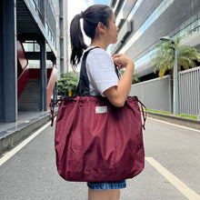 Load image into Gallery viewer, Medium Drawstring Bag Reusable Eco-friendly Tote Foldable Shopping Bag Travel Shoulder Bag Ladies Storage Bag
