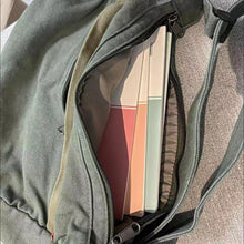 Load image into Gallery viewer, Men Crossbody Bags Retro Cargo Harajuku Shoulder All-match Large Capacity Satchels School Casual Canvas Bag Japan Style Handbag
