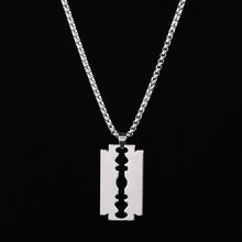 Load image into Gallery viewer, Men Statement Poker Lucky Ace of Spades Pendant Necklace Red Black Silver Color Stainless Steel Long Chain Necklaces Jewelry
