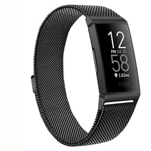 Load image into Gallery viewer, Metal Magnetic Milanese Strap For Fitbit Charge 4 3 Band Replacement Wristband Watchband For Fitbit Charge 3 SE Strap Men Female

