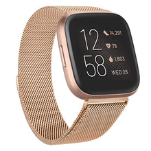 Load image into Gallery viewer, Metal Strap for Fitbit Versa 2 Lite Sense Band Wristbands For Fitbit Versa 3 Wrist Milanese Replacement Bracelet Watchband Strap
