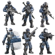 Load image into Gallery viewer, Military Special Force Soldiers Modern Action Figures with Weapon Equipment Army WW2 MOC Building Blocks Toys for Children Boys
