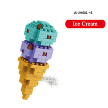 Load image into Gallery viewer, Mini Blocks Moc Fast Food Burger Ice Cream French Fries Diamond Blocks DIY Puzzle Assembly Ornament Children's Toys Holiday Gift
