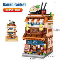 Load image into Gallery viewer, Mini City Street View Noodle Shop House Building Blocks 4 in 1 Japanese Architecture Friends Figures Bricks Toys For Children
