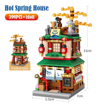 Load image into Gallery viewer, Mini City Street View Noodle Shop House Building Blocks 4 in 1 Japanese Architecture Friends Figures Bricks Toys For Children
