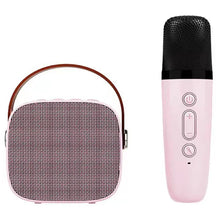 Load image into Gallery viewer, Mini Karaoke Machine for Kids,Portable Bluetooth Speaker with 2 Wireless Microphones for Kids and Adults Birthday Party Home

