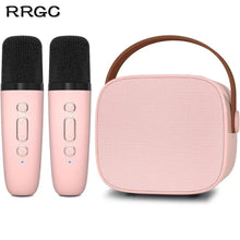 Load image into Gallery viewer, Mini Karaoke Machine for Kids,Portable Bluetooth Speaker with 2 Wireless Microphones for Kids and Adults Birthday Party Home
