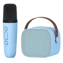 Load image into Gallery viewer, Mini Karaoke Machine for Kids,Portable Bluetooth Speaker with 2 Wireless Microphones for Kids and Adults Birthday Party Home
