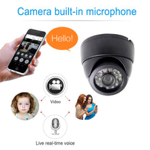 Load image into Gallery viewer, Mini Wifi Ip Camera Home Security Audio Draadloze Nachtzicht Cctv Dome Video Surveillance Monitor P2P Onvif Zwart Sd-kaart slot
