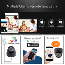 Load image into Gallery viewer, Mini Wifi Ip Camera Home Security Audio Draadloze Nachtzicht Cctv Dome Video Surveillance Monitor P2P Onvif Zwart Sd-kaart slot
