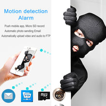 Load image into Gallery viewer, Mini Wifi Ip Camera Home Security Audio Draadloze Nachtzicht Cctv Dome Video Surveillance Monitor P2P Onvif Zwart Sd-kaart slot
