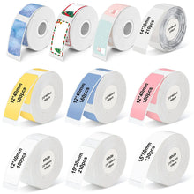 Load image into Gallery viewer, Mix Size White/Transparent P15 Thermal Label Paper Cable Wire Label Sticker Compatible for P15 P12 P11 Phomemo D30 Label Printer

