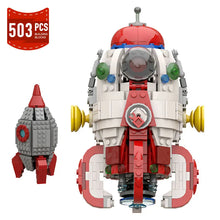 Load image into Gallery viewer, Moc Pikmined S.S. Dolphin Ship Rocket Building Block Set Anime Cartoon Space Rocket Freight Aircraft Brick Toys Xmas Gifts
