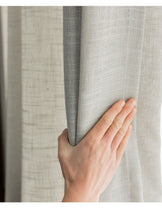 Load image into Gallery viewer, Modern Linen Curtain for Living Room Bedroom pure color cotton linen curtains tulle fabrics custom gauze semi-shading ramie yarn
