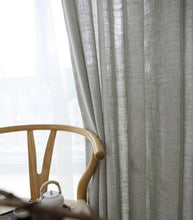 Load image into Gallery viewer, Modern Linen Curtain for Living Room Bedroom pure color cotton linen curtains tulle fabrics custom gauze semi-shading ramie yarn
